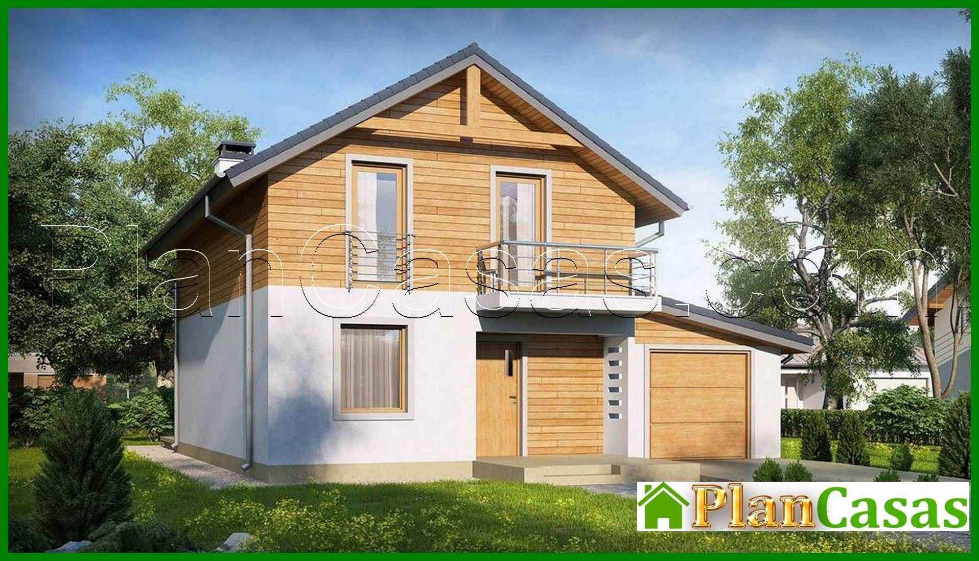 Project of a 2-storey classic spacious house with an attic and a garage house plan