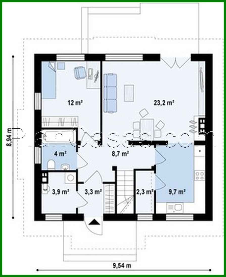 Visualization gallery - Project of a small beautiful house with an attic