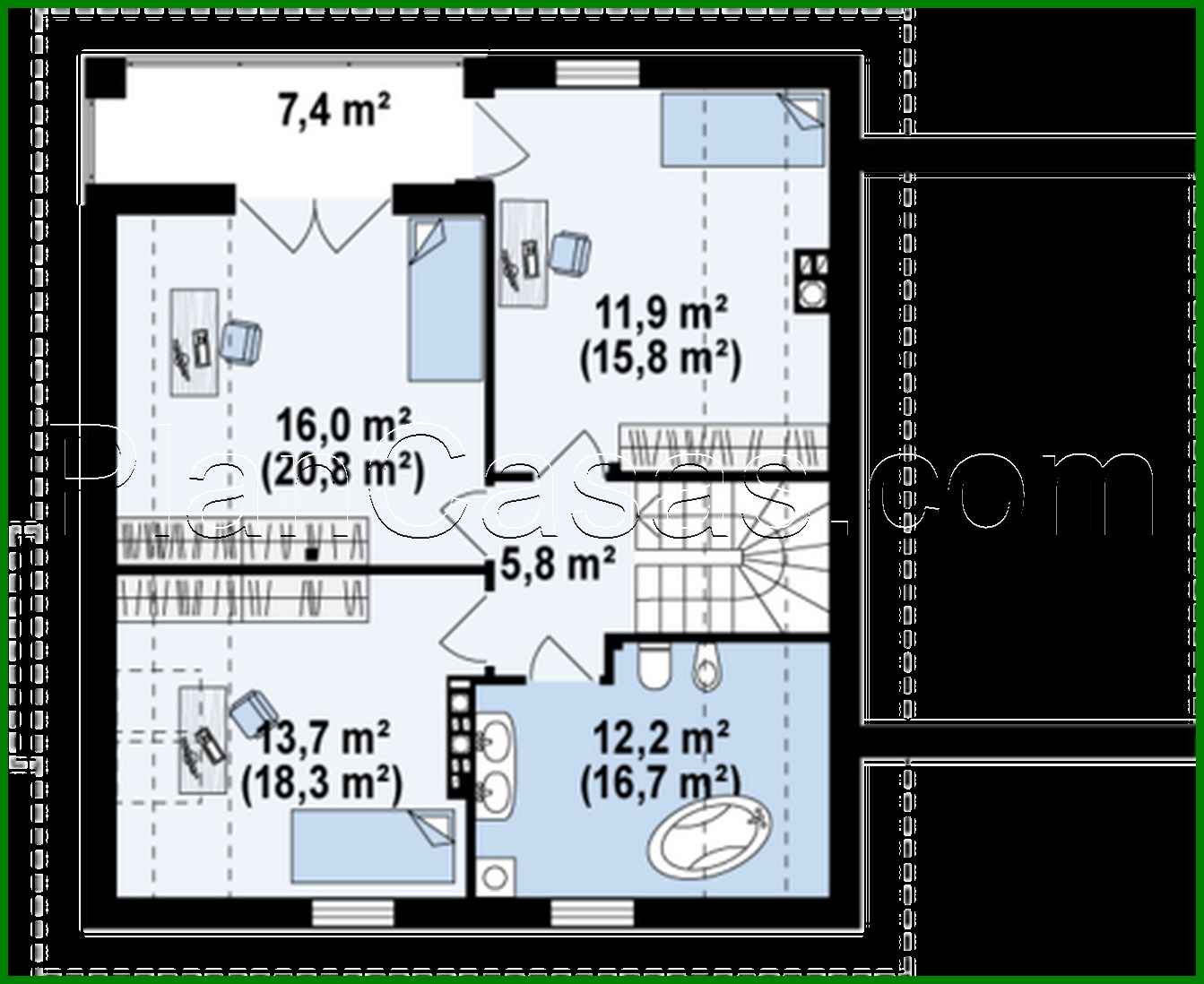 Visualization gallery - The project of a nice cottage with an area of 184 square meters. m with attached garage