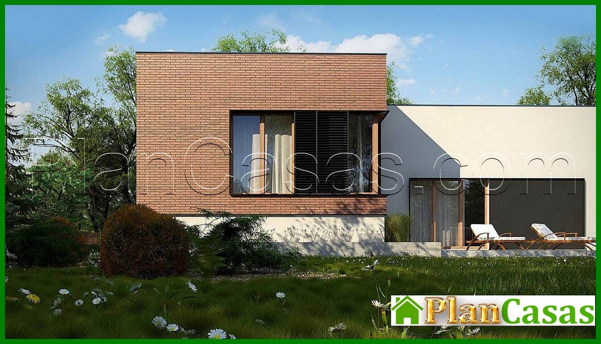 Project of a modern mansion with an area of ​​234 square meters. m in the style of minimalism house plan