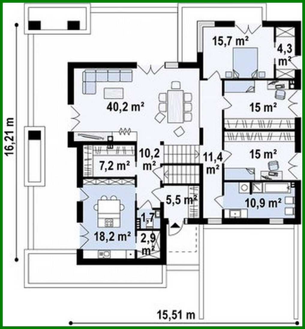 Visualization gallery - Project of a modern mansion with an area of ​​234 square meters. m in the style of minimalism