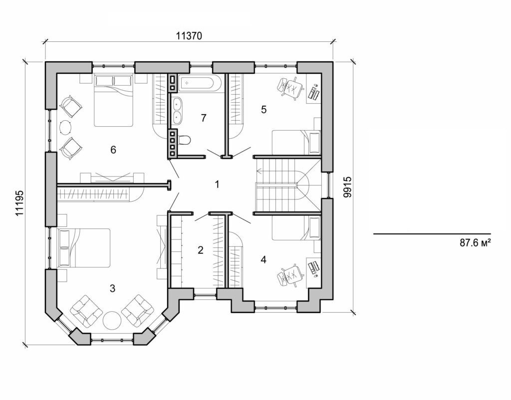 Visualization gallery - Two storey house