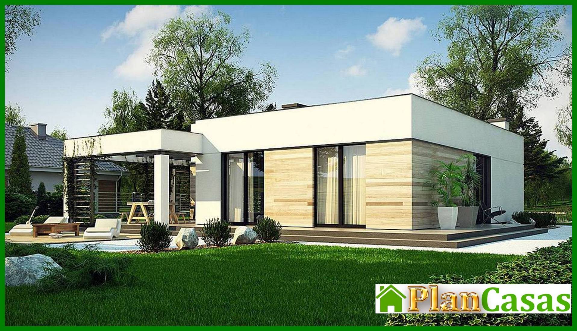 Visualization gallery - The project of a stylish house with an area of 102 square meters. m for a small family