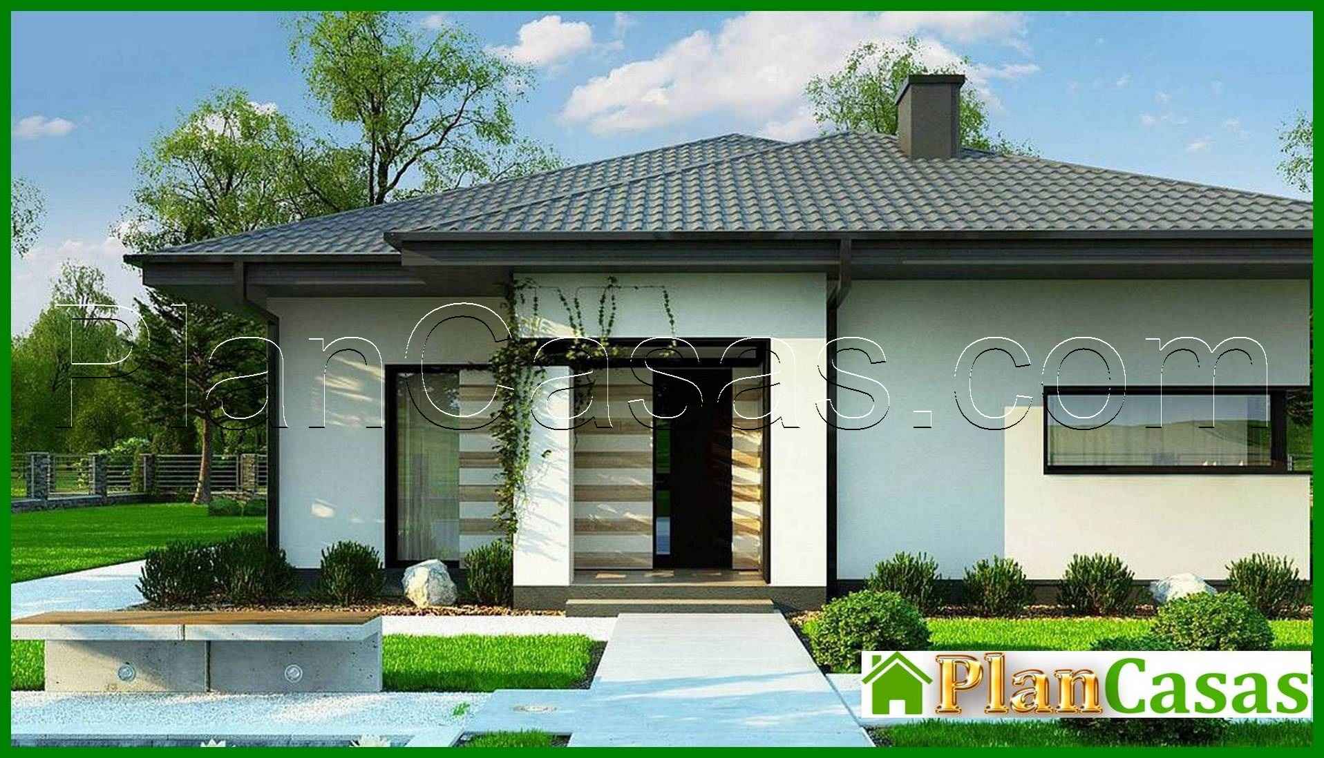 Project of 103 sqm compact fashionable cottage for a young family house plan