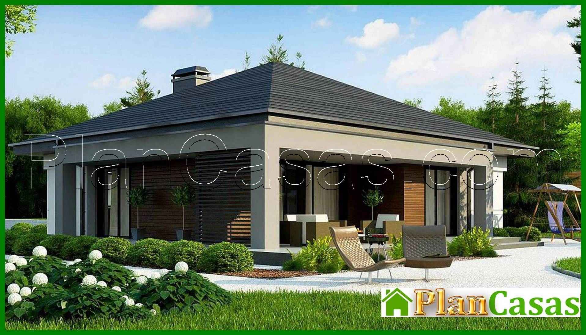 Visualization gallery - The project of a summer residence with an area of 86 square meters. m with black and white exterior