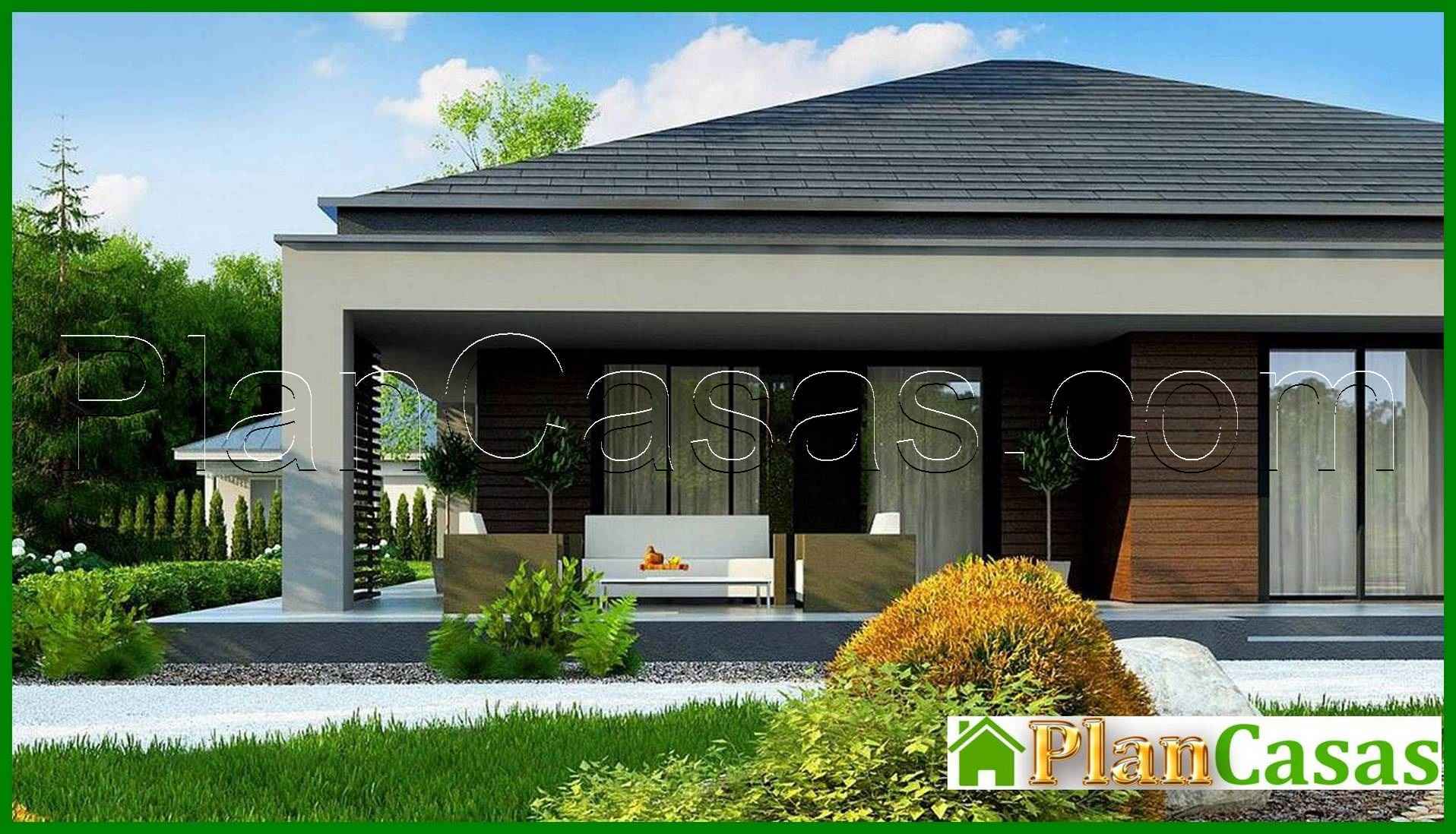 Visualization gallery - The project of a summer residence with an area of 86 square meters. m with black and white exterior