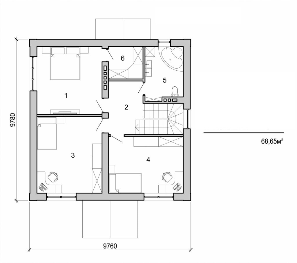 Visualization gallery - Two storey cottage