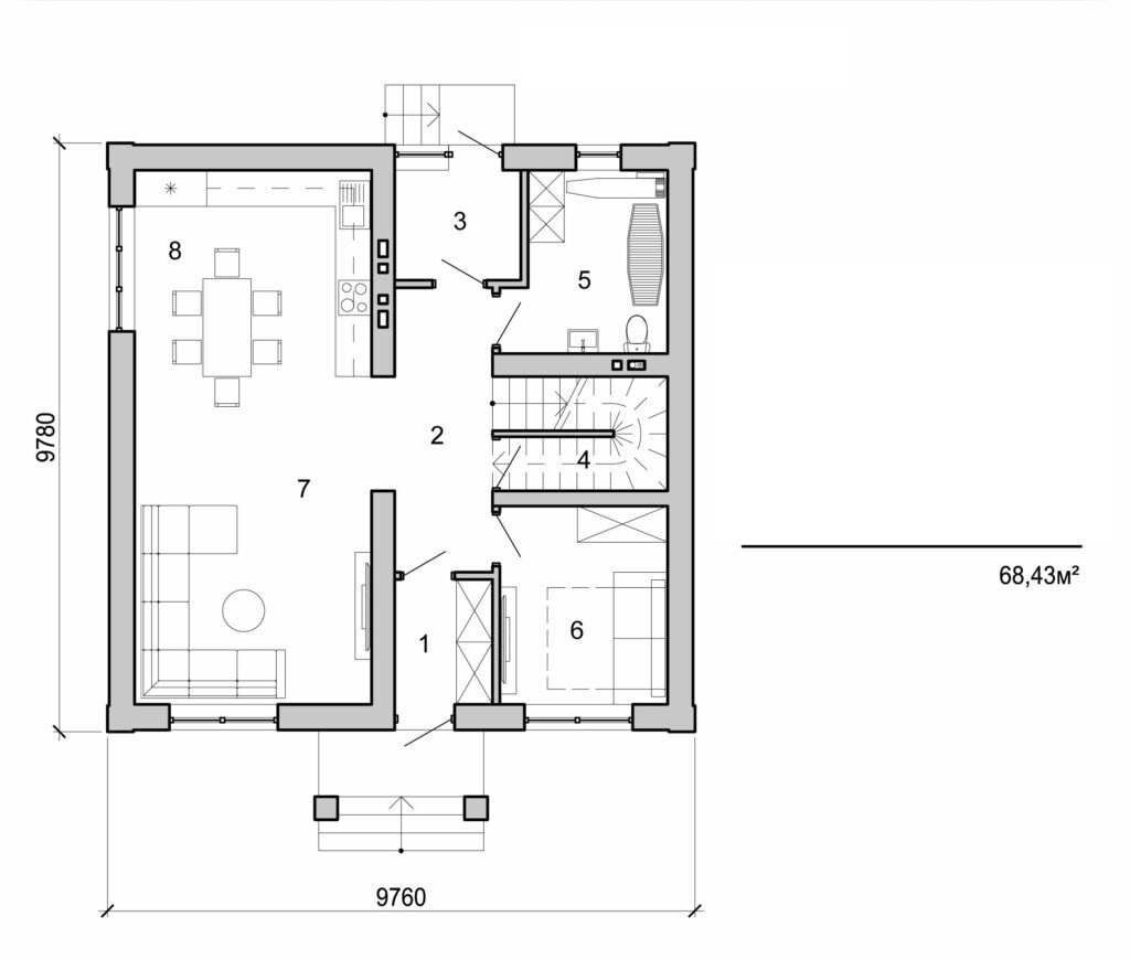 Visualization gallery - Two storey cottage