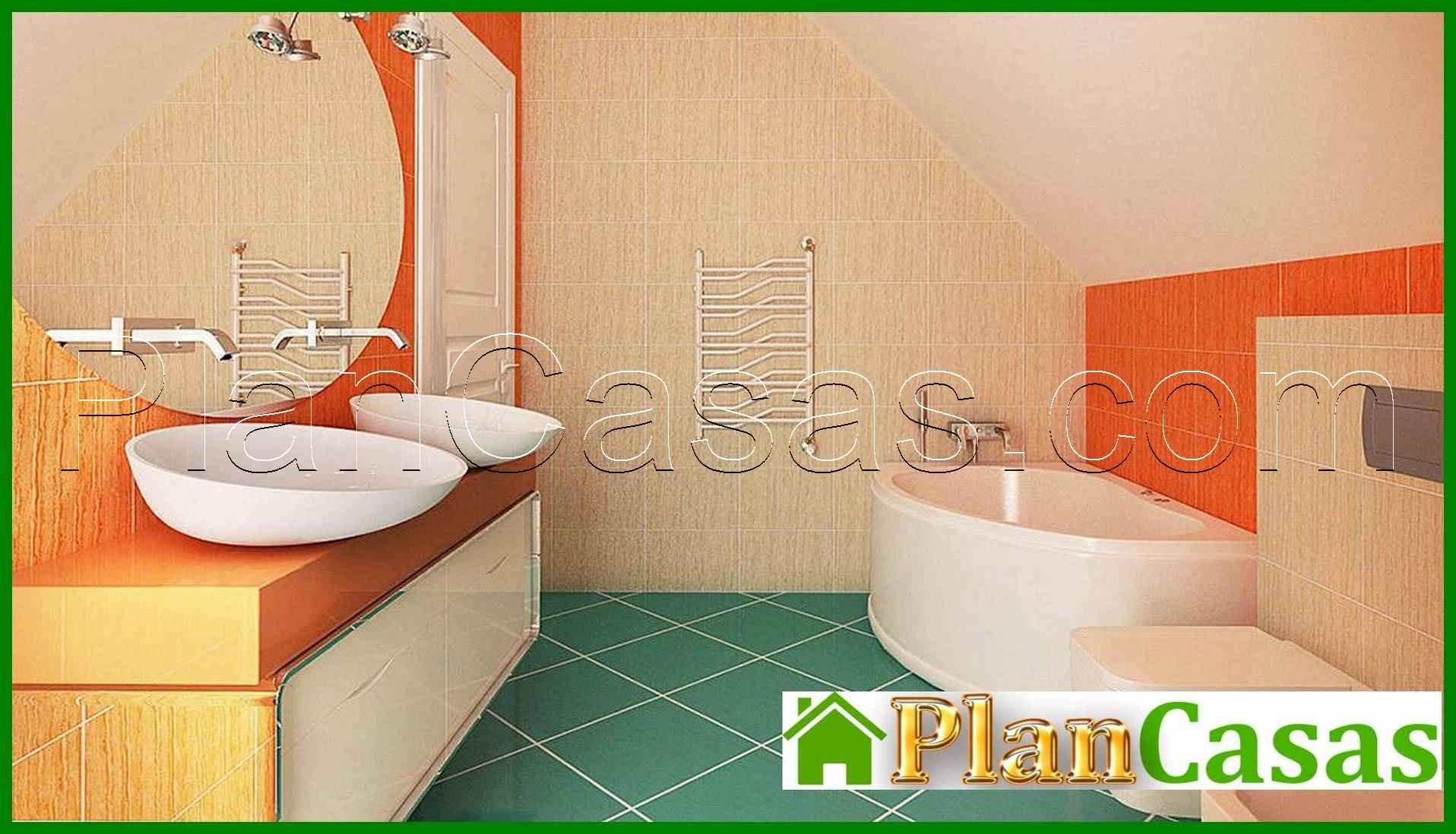 Visualization gallery - The project of a two-story house on 133 square meters m with french balconies