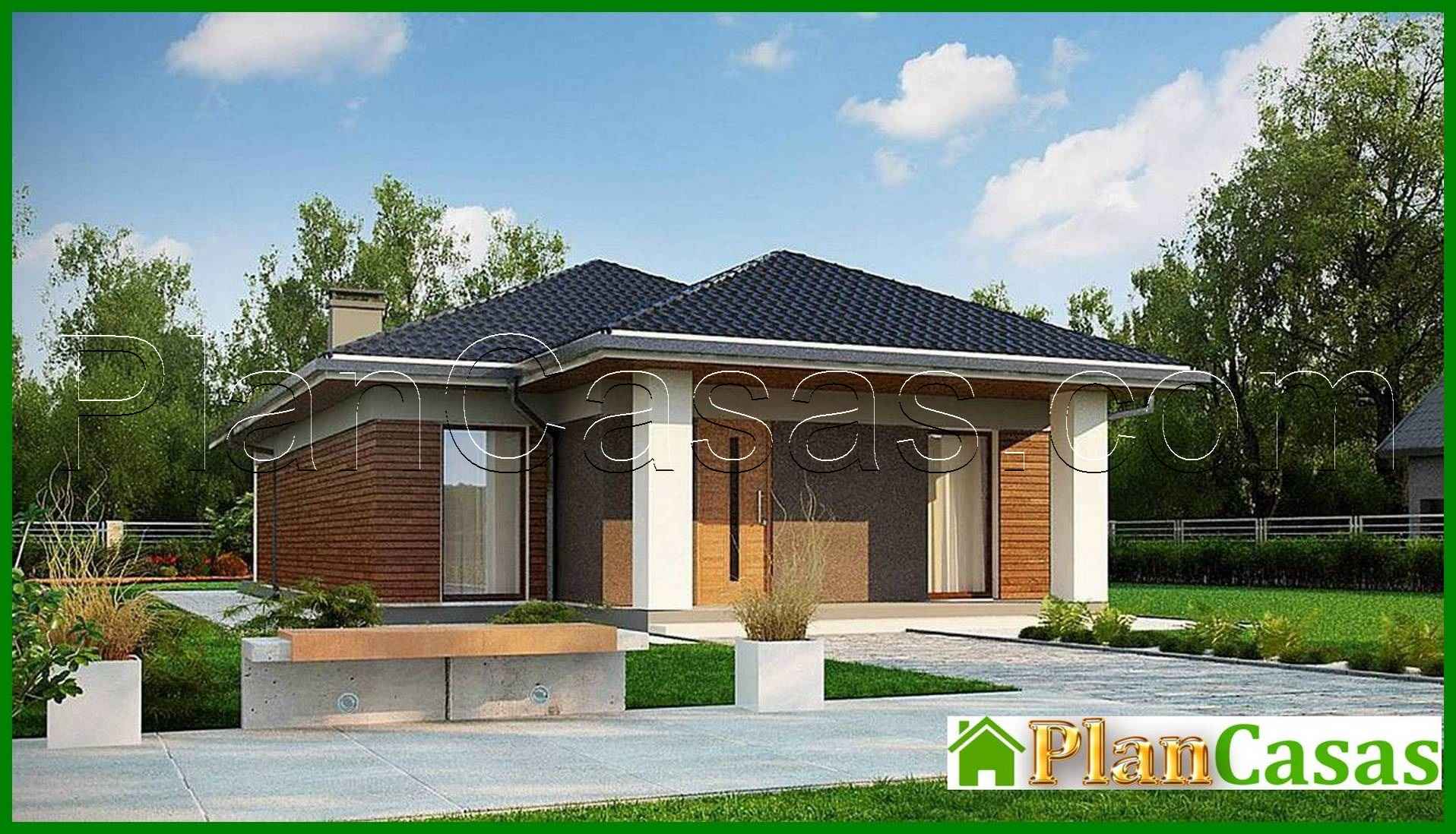 Visualization gallery - Plan of a small cottage on 89 square meters. m for seasonal living