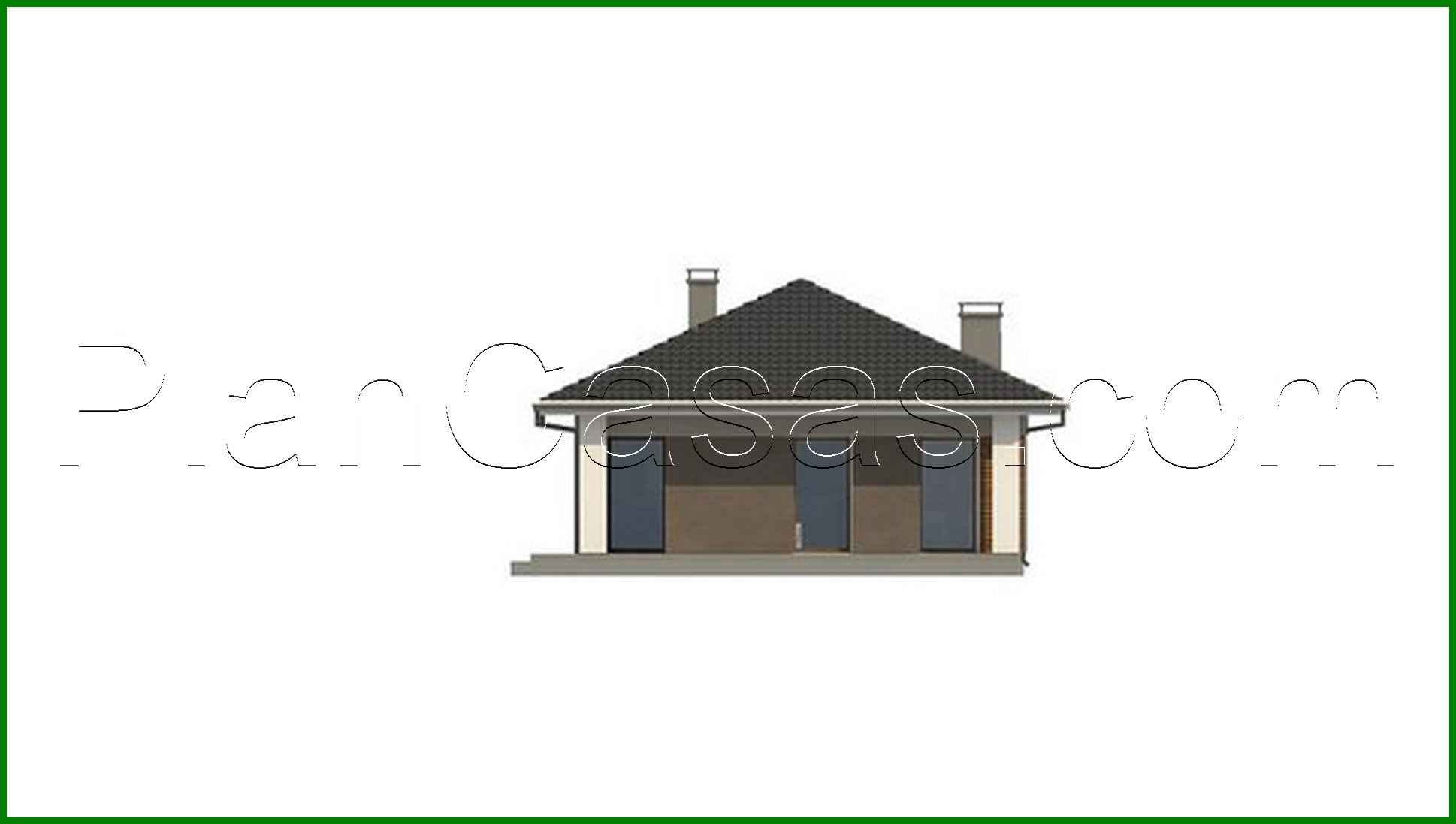 Visualization gallery - Plan of a small cottage on 89 square meters. m for seasonal living