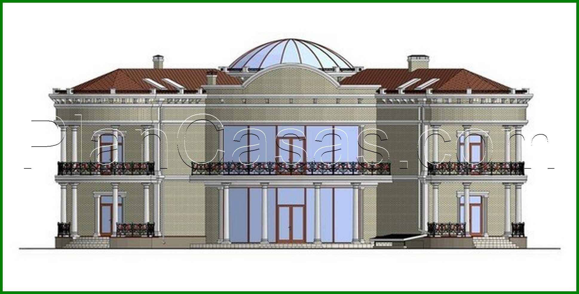 Visualization gallery - Luxury representative residence with a revolutionary roof