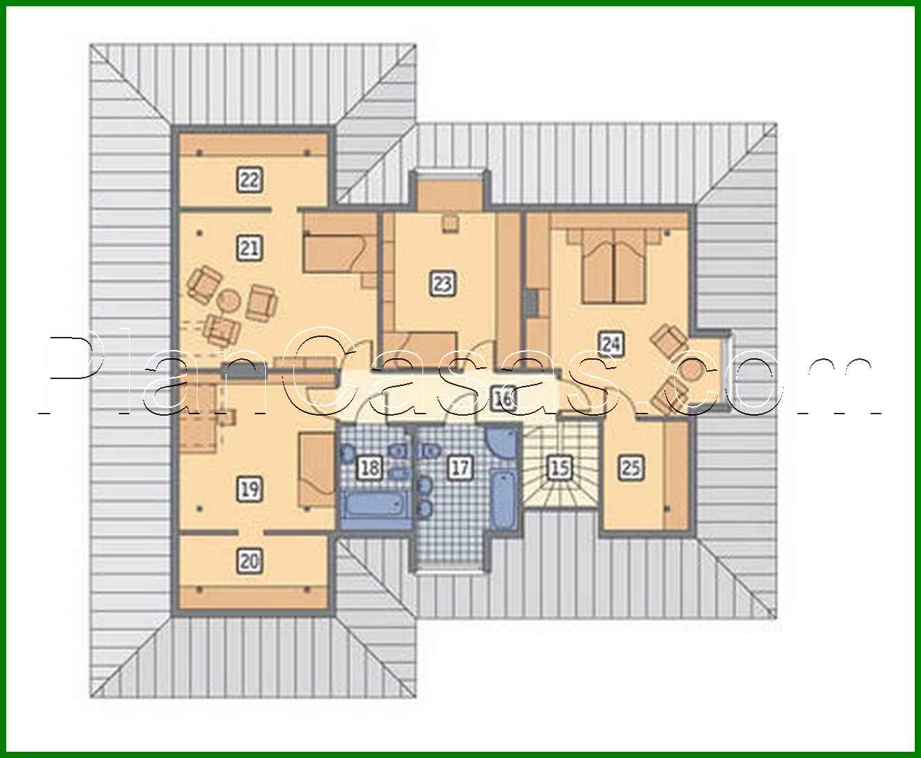 Visualization gallery - Attractive two-story apartment building