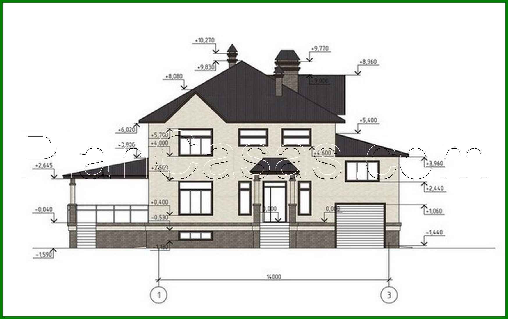 Visualization gallery - Spacious two-story house with a basement