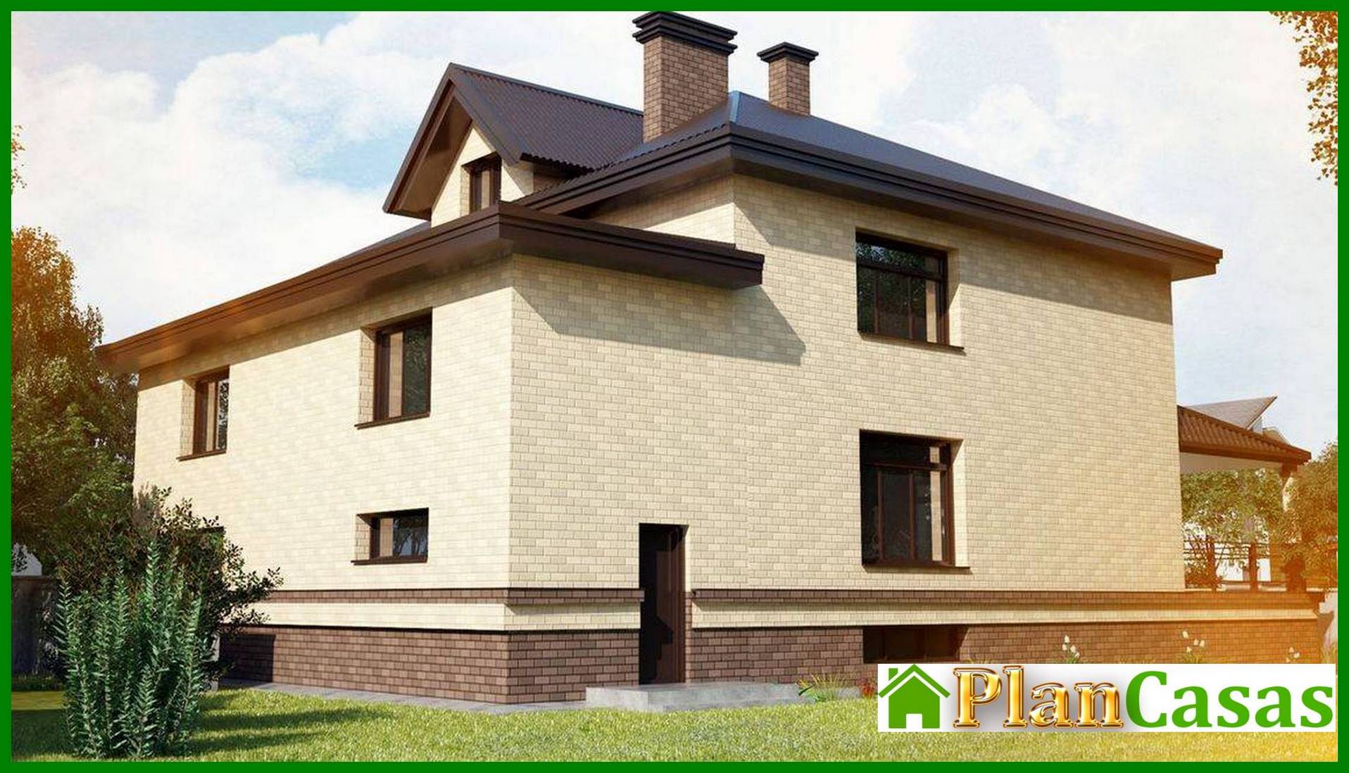 Visualization gallery - Spacious two-story house with a basement