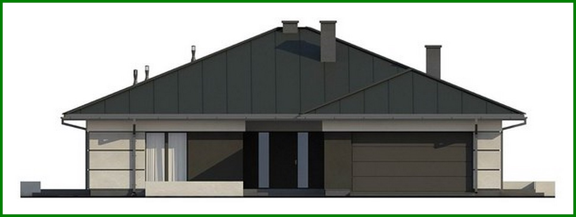 Visualization gallery - One-storey cottage 180 m2