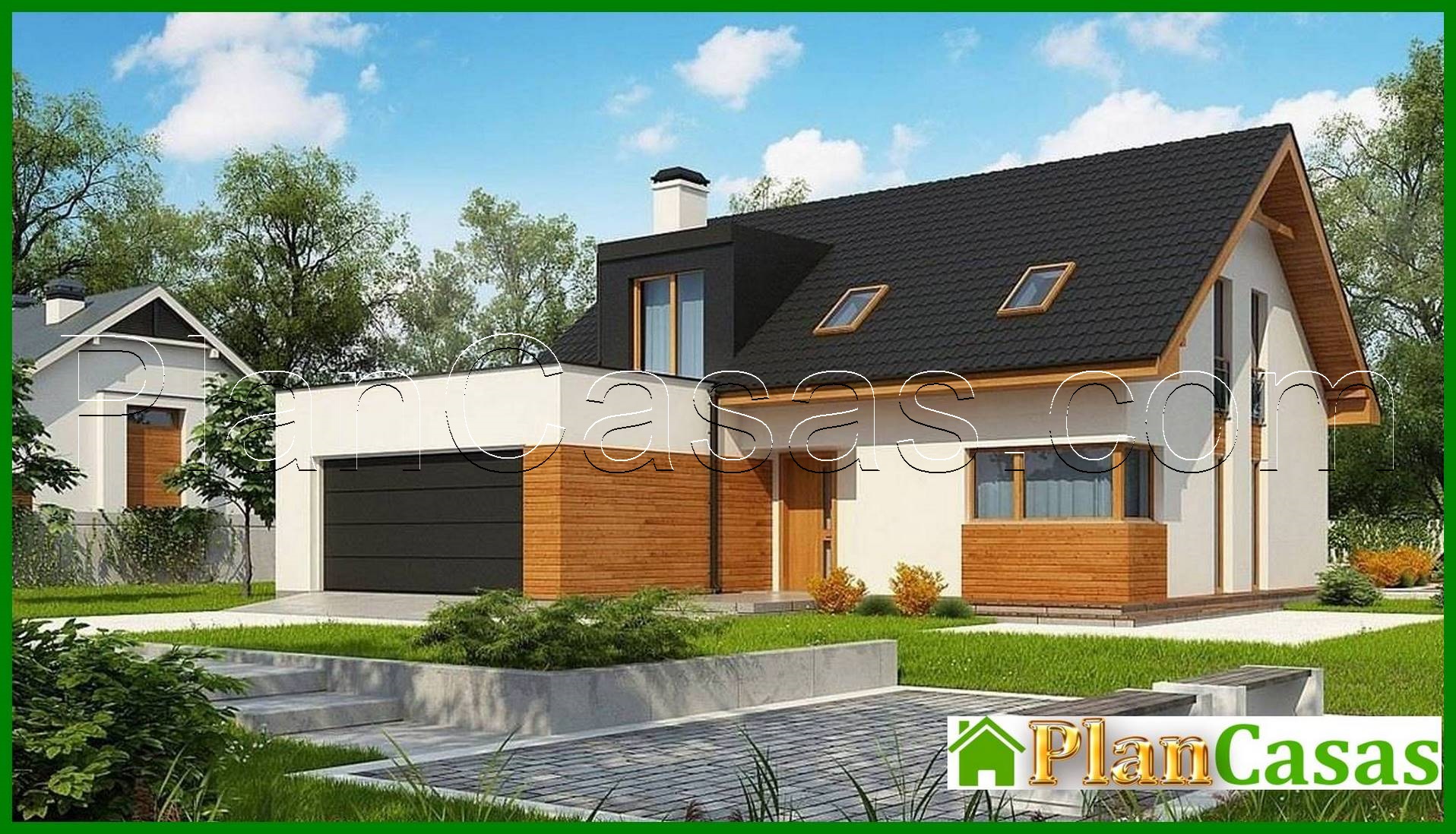 Visualization gallery - Two-storey cottage with an area of ​​more than 200 m2