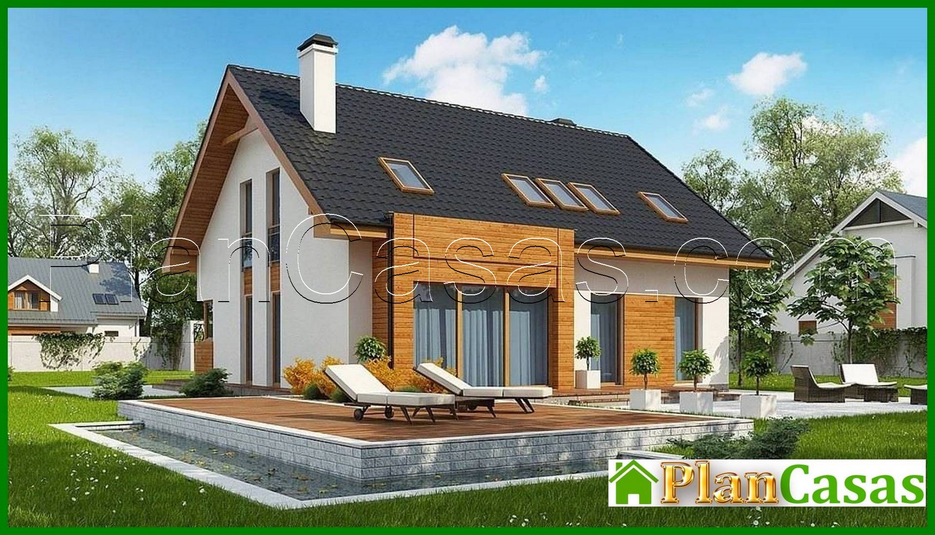 Visualization gallery - Two-storey cottage with an area of ​​more than 200 m2