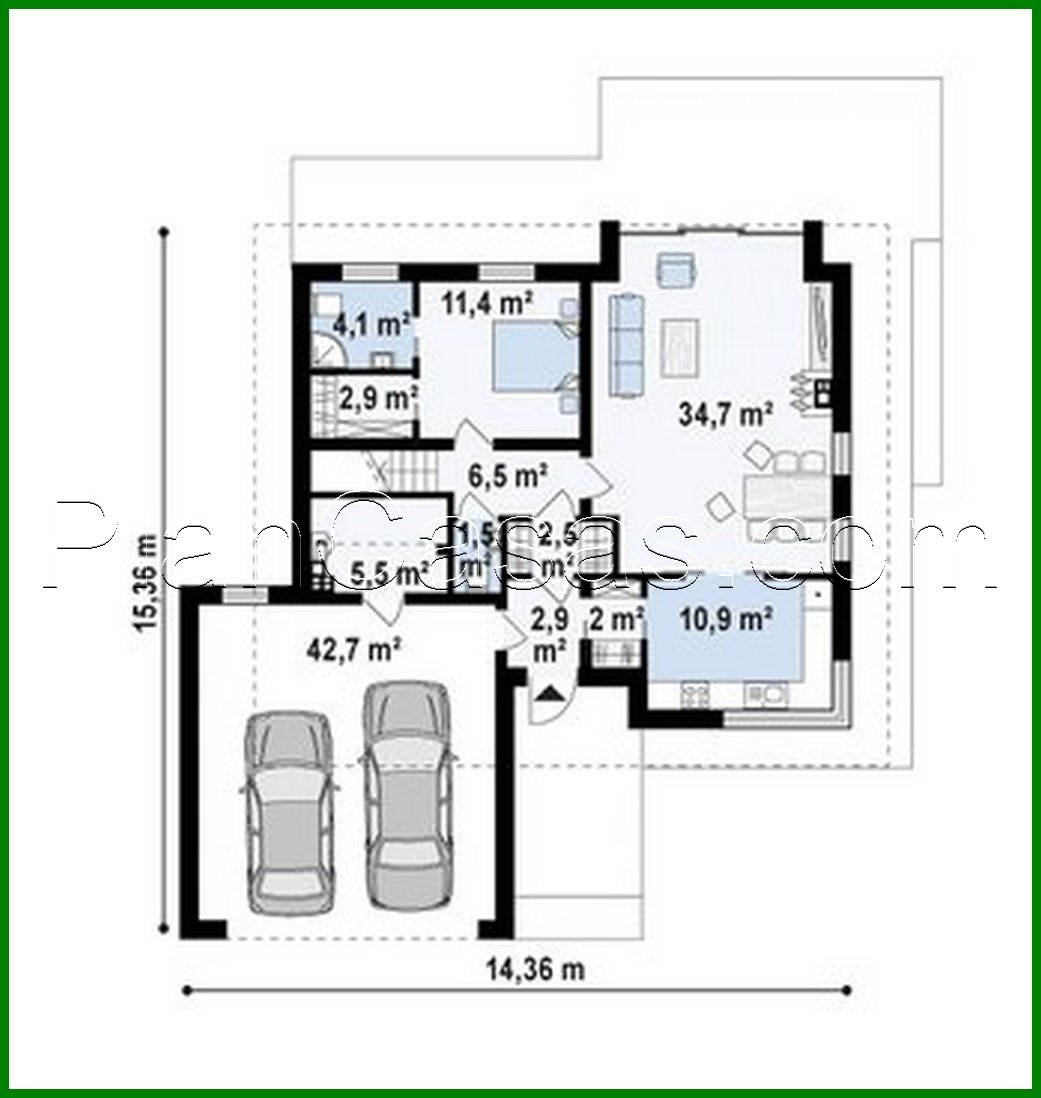 Visualization gallery - Two-storey cottage with an area of ​​more than 200 m2