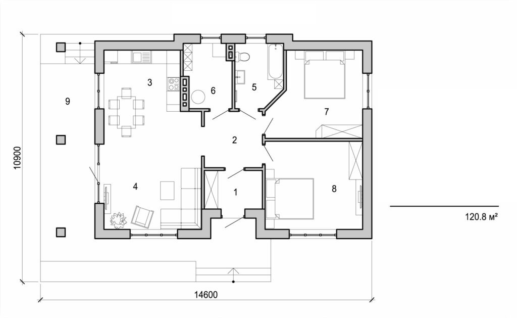Visualization gallery - One storey house