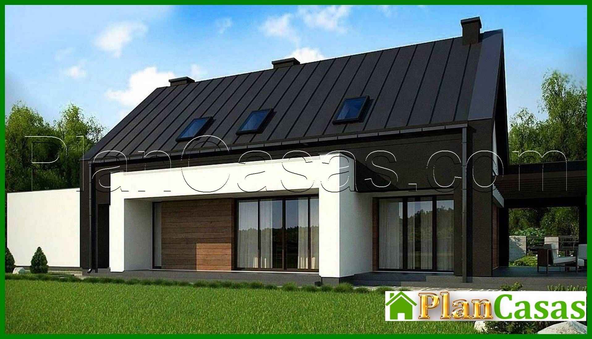 Visualization gallery - Project for the construction of a compact house for a narrow plot