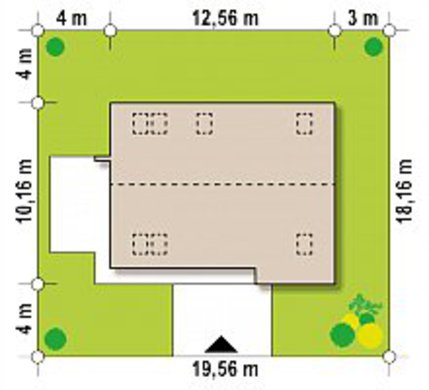 Visualization gallery - Two-story cottage in a classic style with an eclectic inclusion of cubism