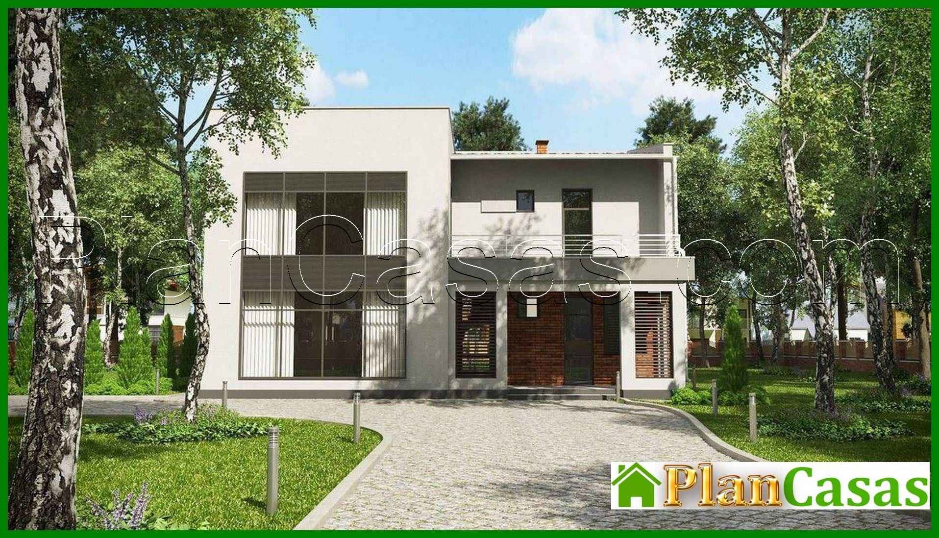 Plan of a modern residential building filled with light house plan