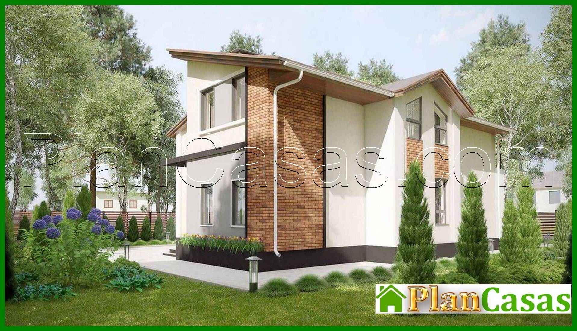 Visualization gallery - The project of a modern house on two floors in a classic style