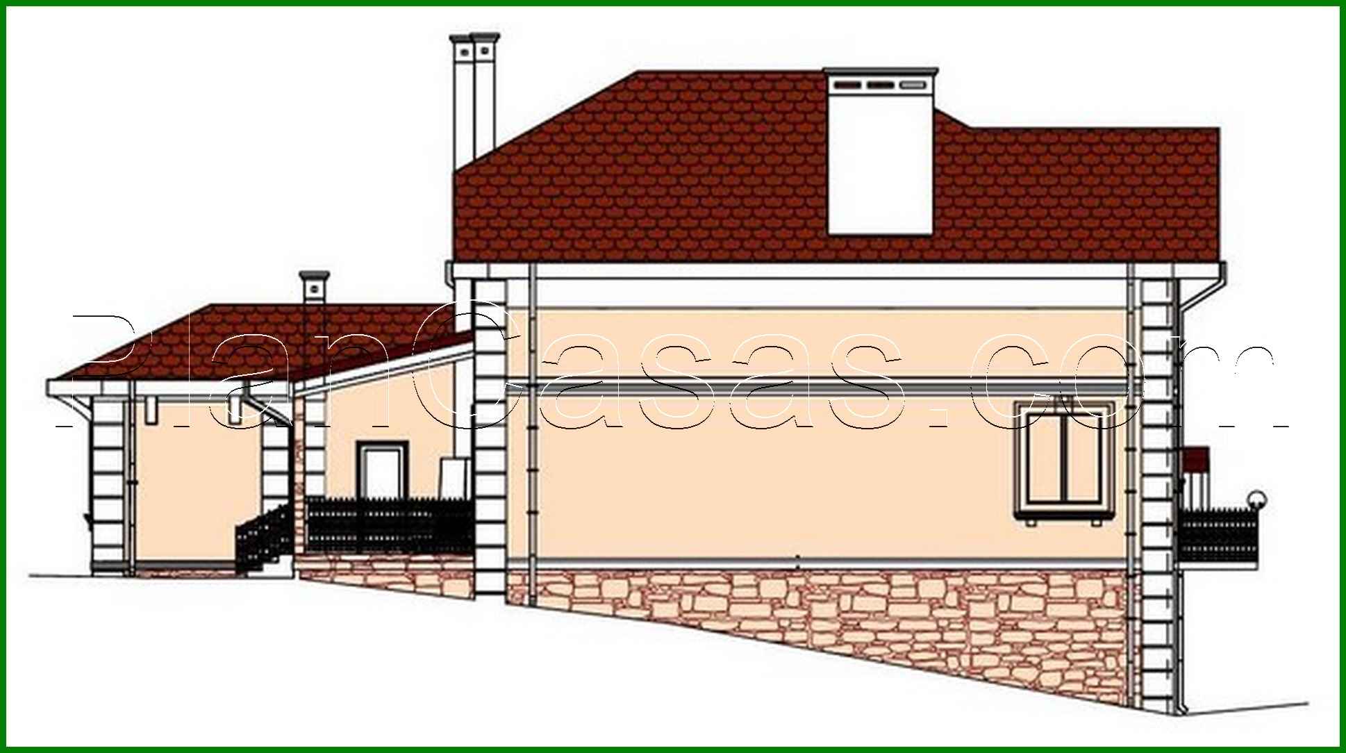 Visualization gallery - Project of a classic two-story mansion for a sloping plot