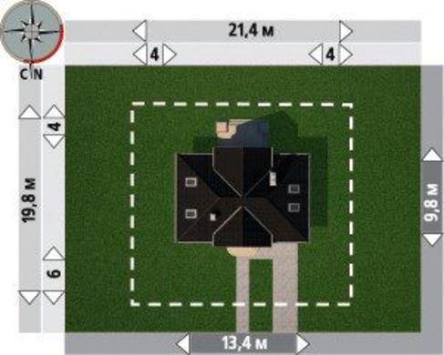 Visualization gallery - Residential country estate with 120 m2 of living space
