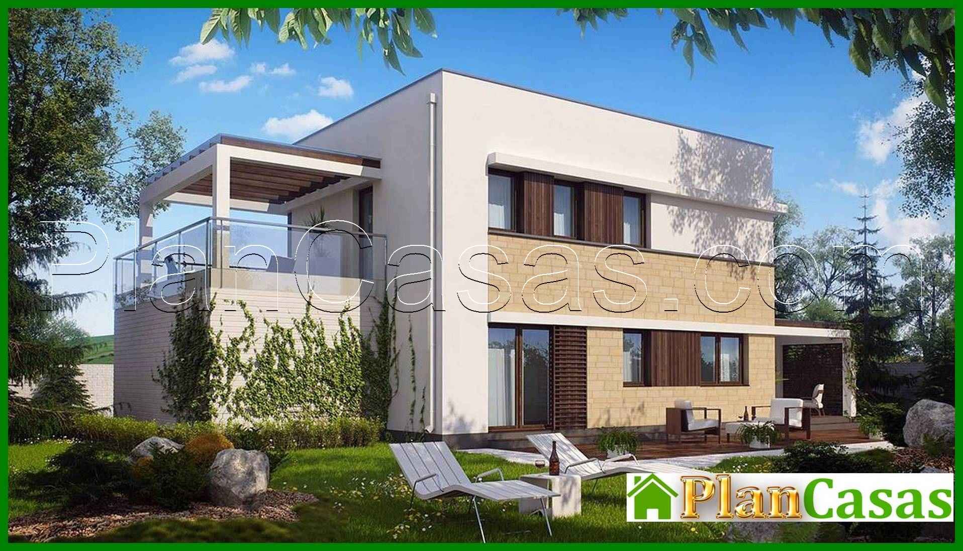 Visualization gallery - Two-story cottage with a flat roof