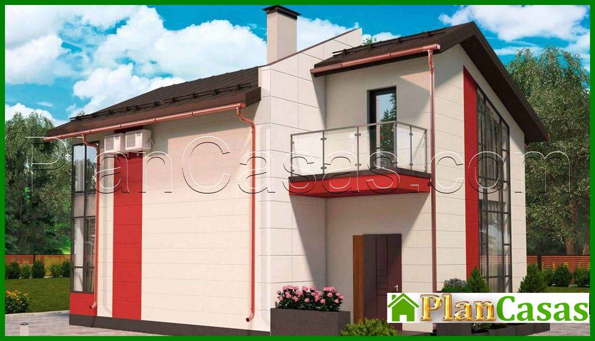 Visualization gallery - The project of a cozy cottage with large windows