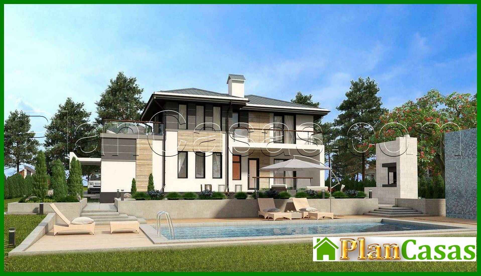 Luxury two-story cottage with a sauna and a relaxation room house plan
