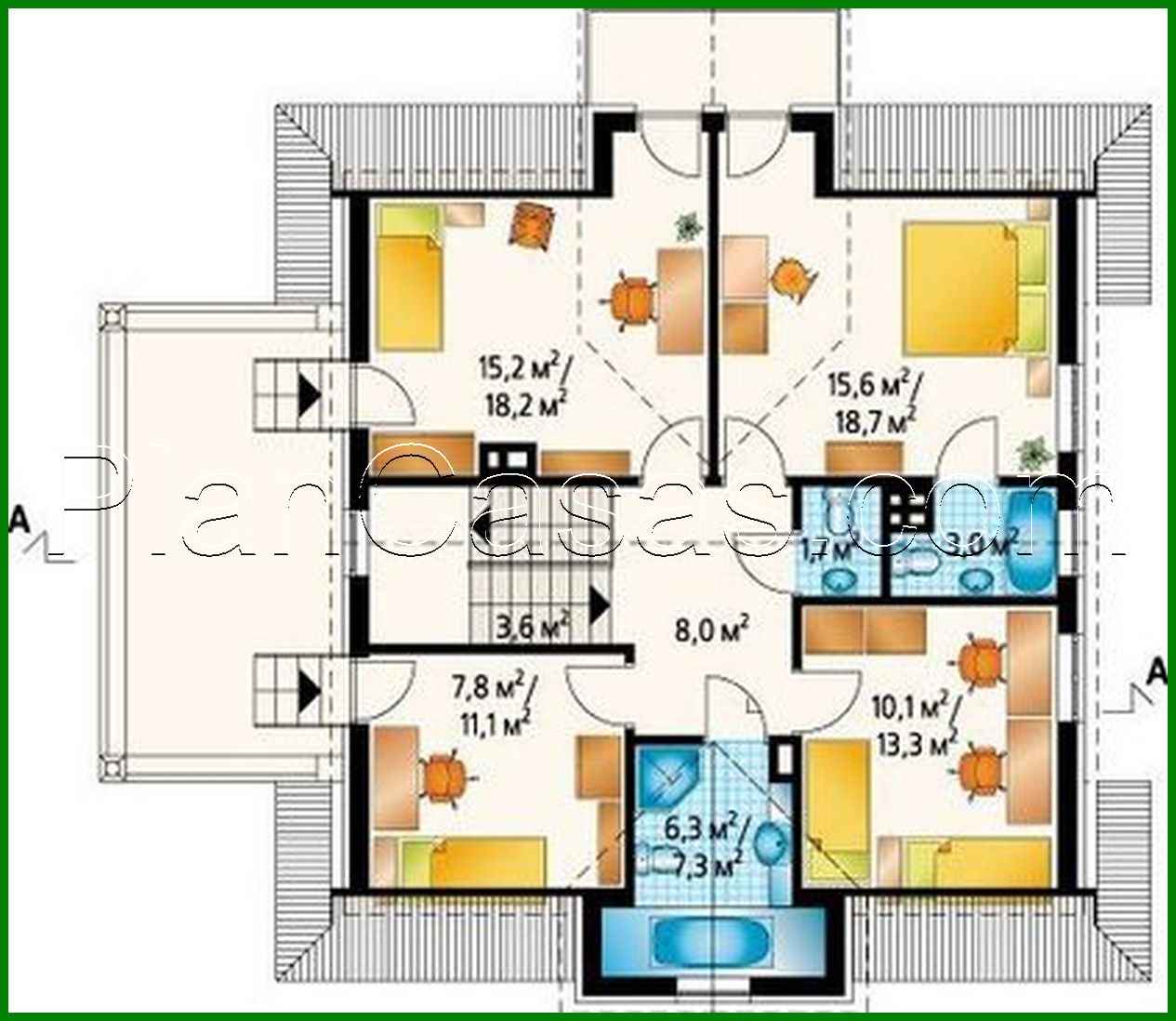 Visualization gallery - Comfortable mansion with a spacious terrace on the second floor