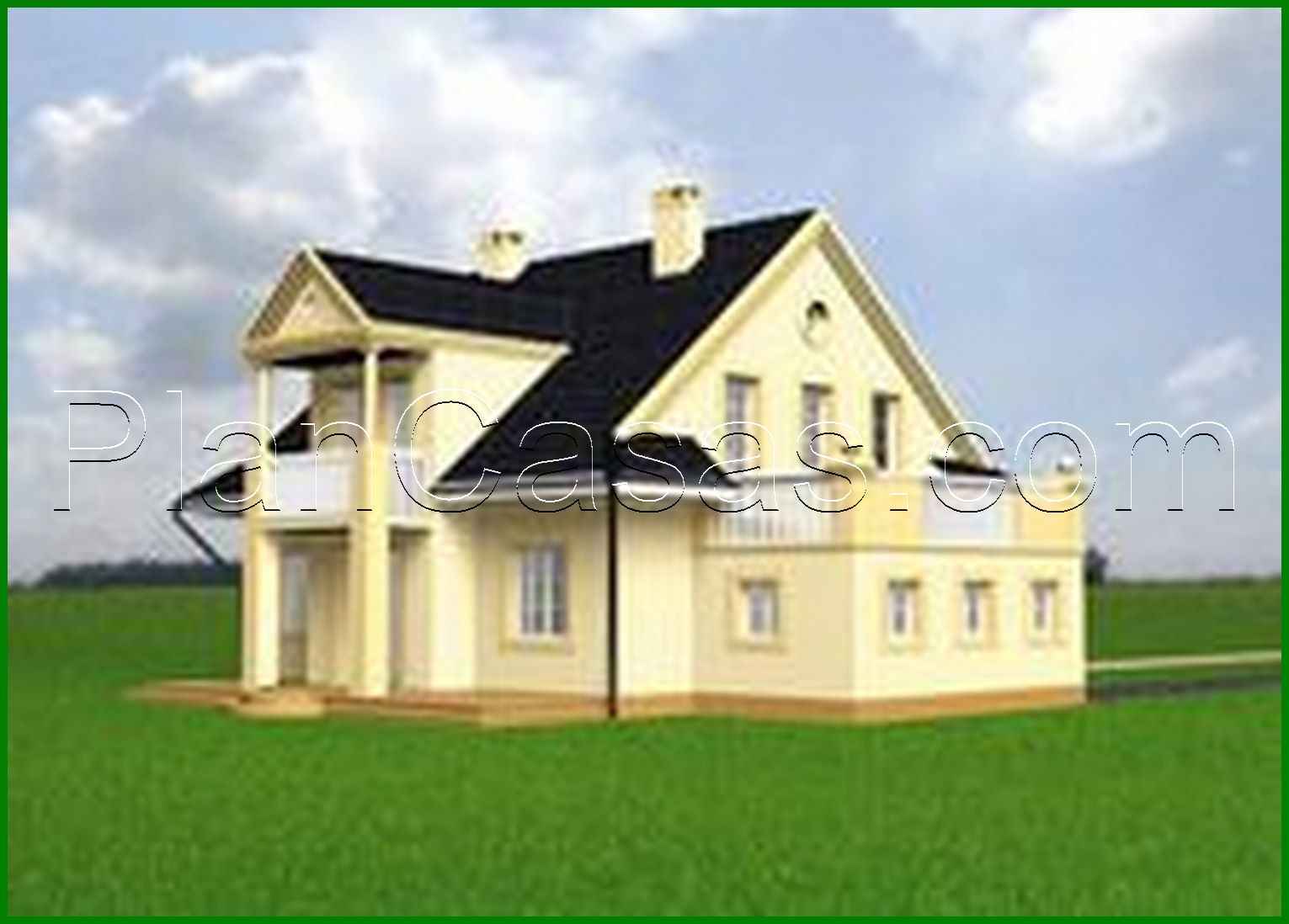 Visualization gallery - Comfortable mansion with a spacious terrace on the second floor