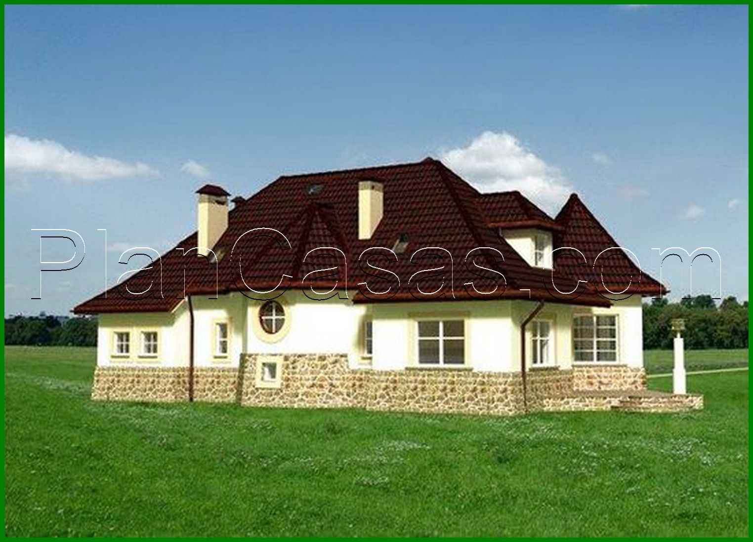 Visualization gallery - Unusual beautiful house with a spacious guest area