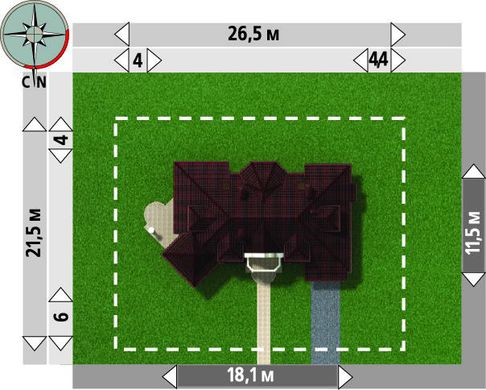 Visualization gallery - Unusual beautiful house with a spacious guest area