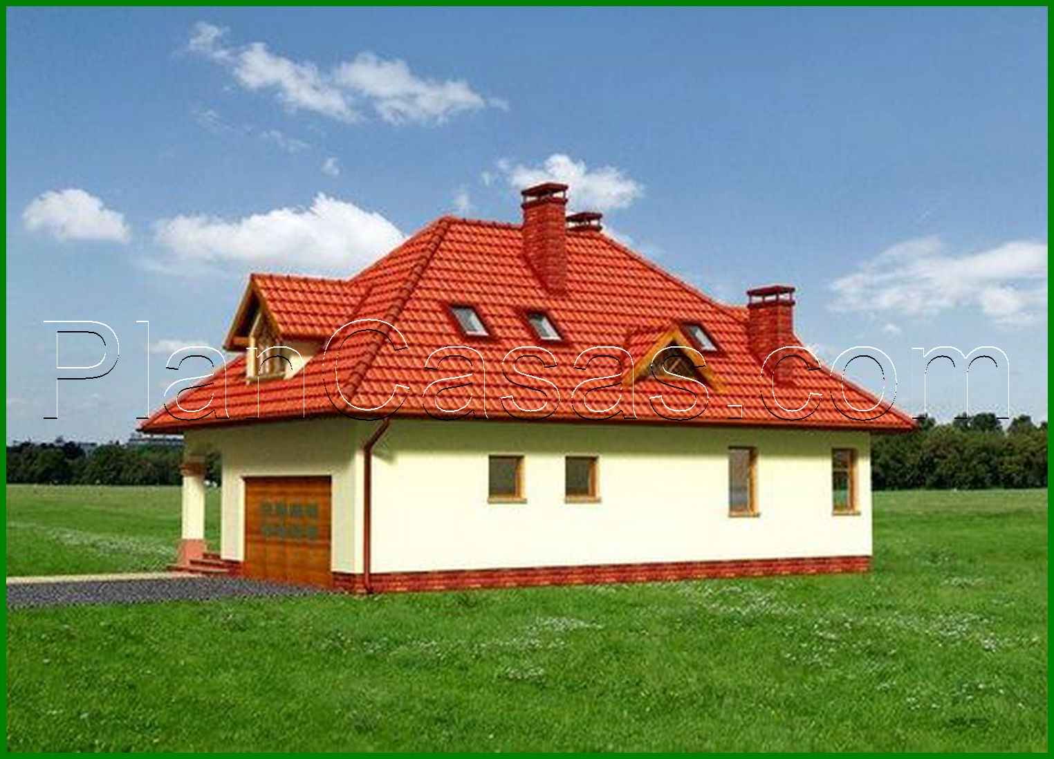 Visualization gallery - The project of a comfortable mansion with an interesting layout