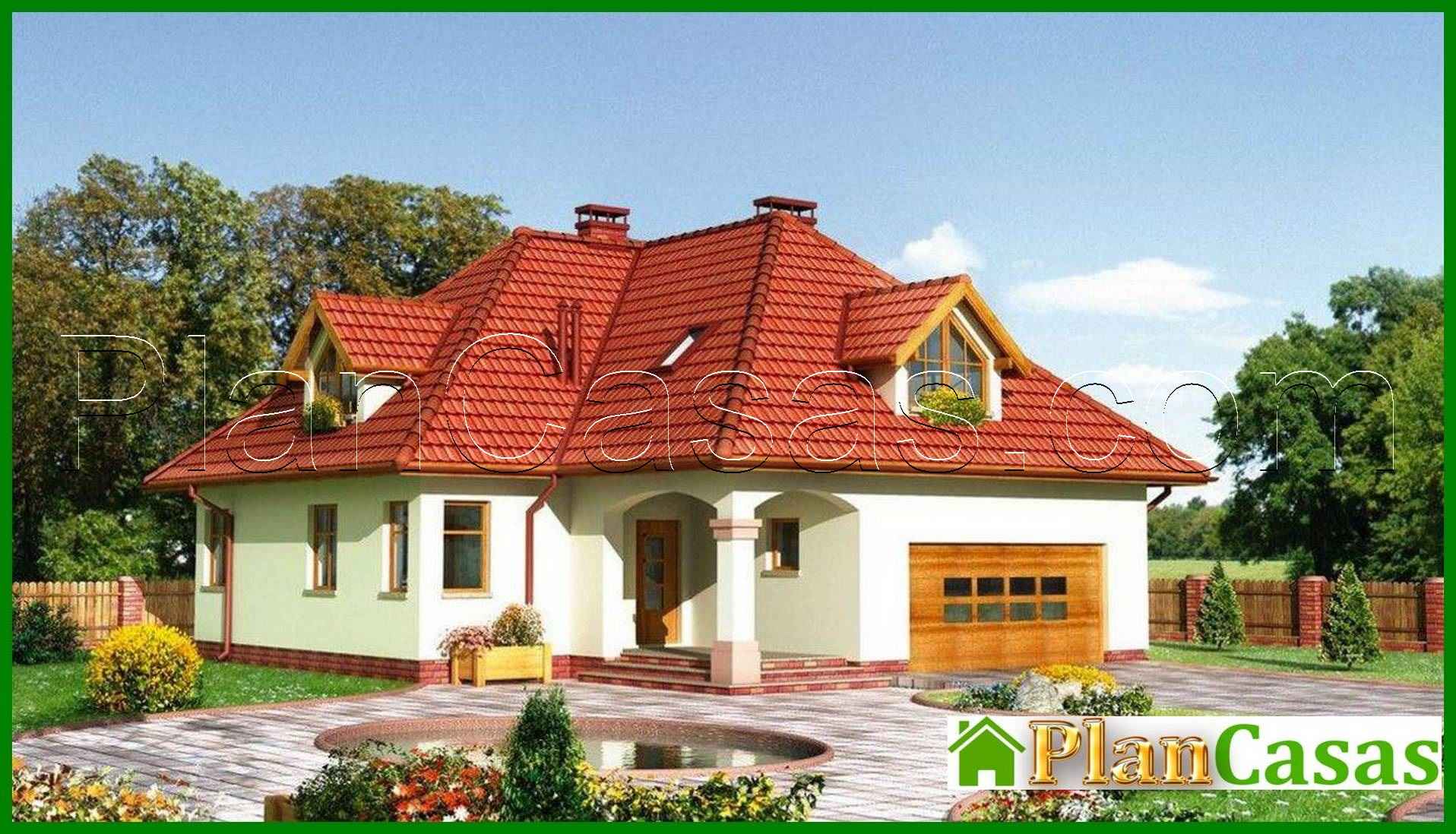 The project of a comfortable mansion with an interesting layout house plan