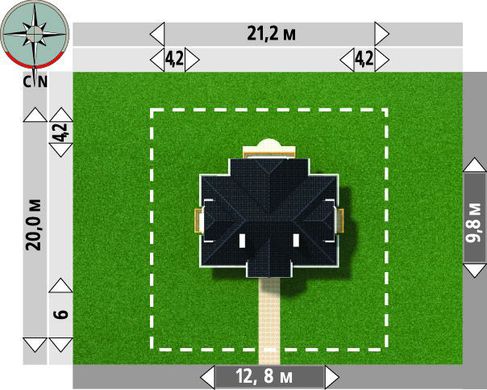 Visualization gallery - Attractive apartment with three balconies with a basement