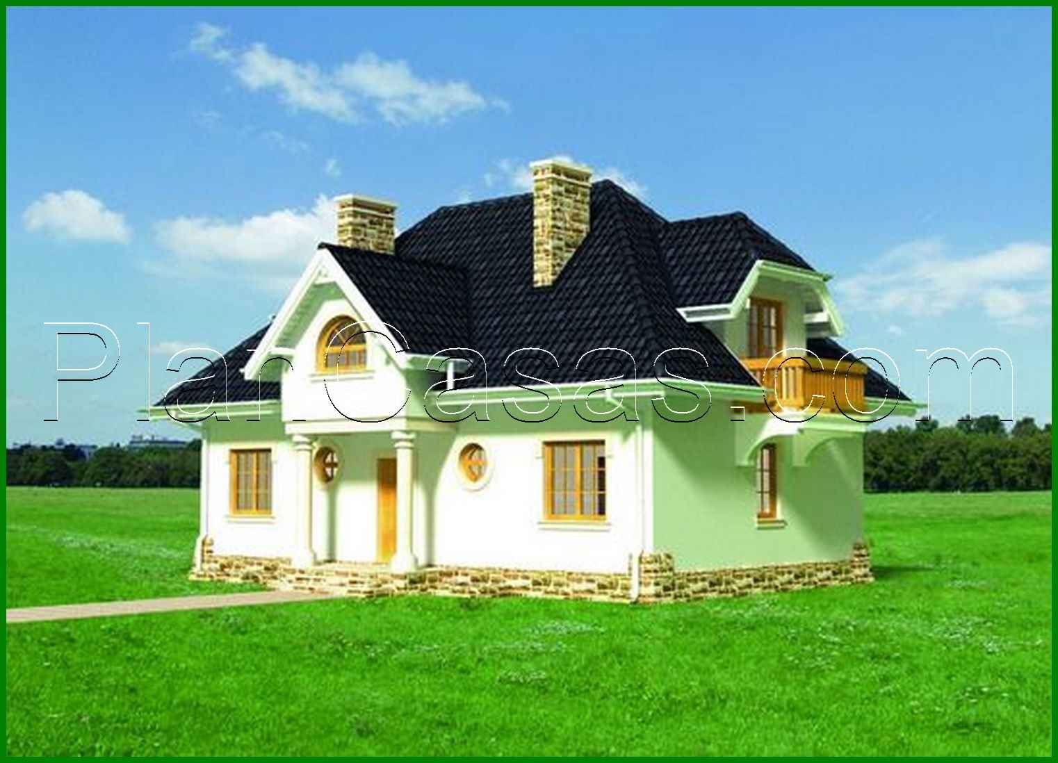 Visualization gallery - Attractive apartment with three balconies with a basement