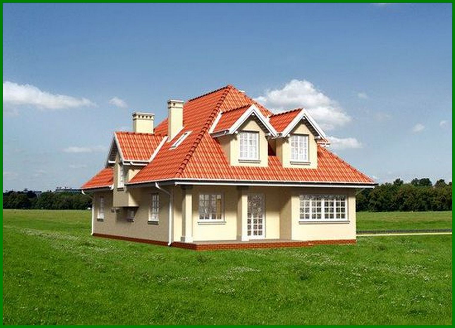 Visualization gallery - Chic country estate with spacious rooms