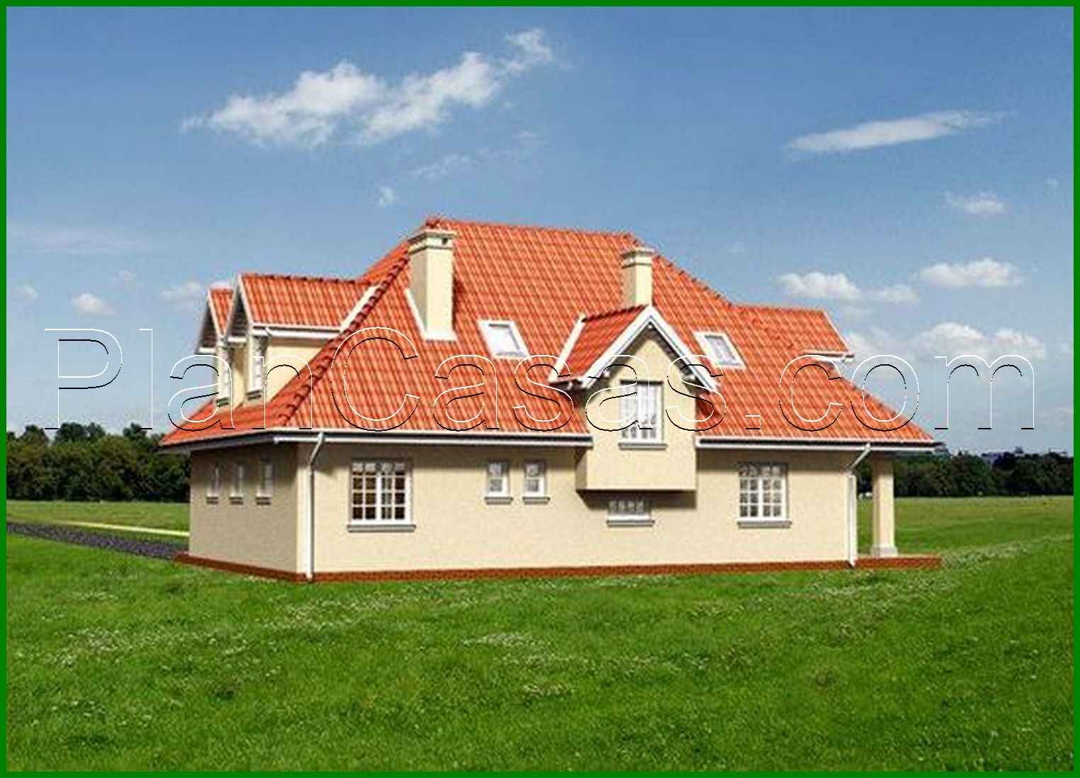 Visualization gallery - Chic country estate with spacious rooms