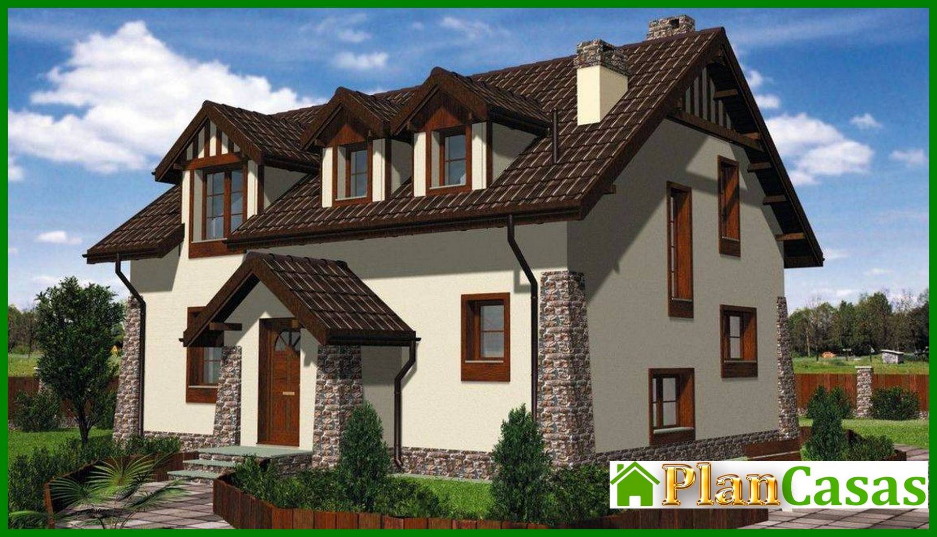 Small cottage with a compact porch and three rooms house plan