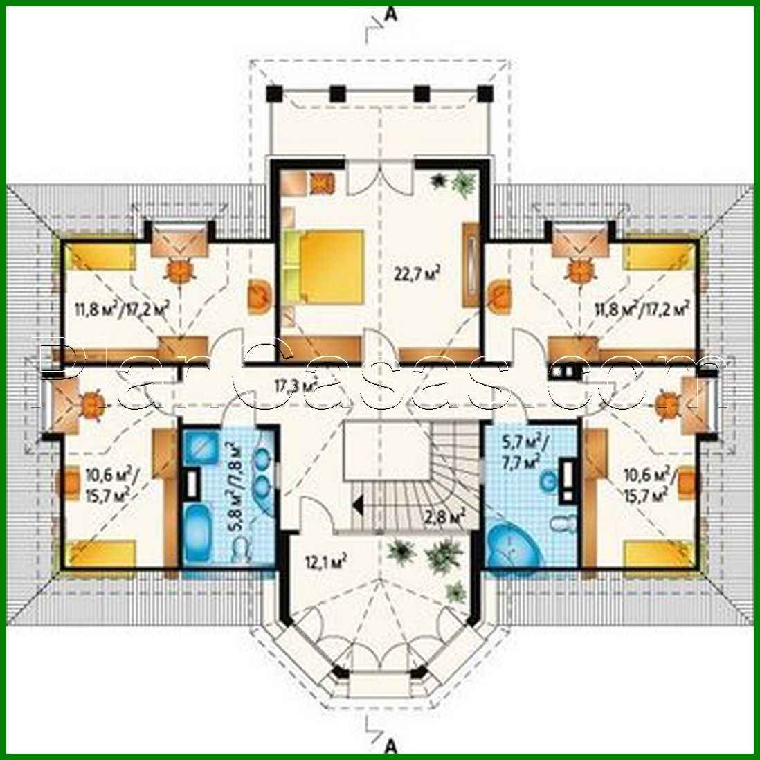 Visualization gallery - Nice project of a house with a porch in the form of a tower