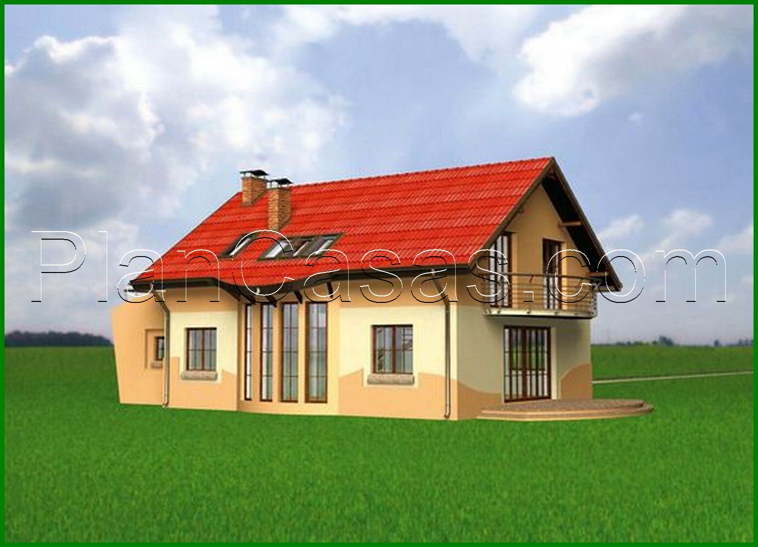 Visualization gallery - The project for the construction of a cozy attic house 170 m²