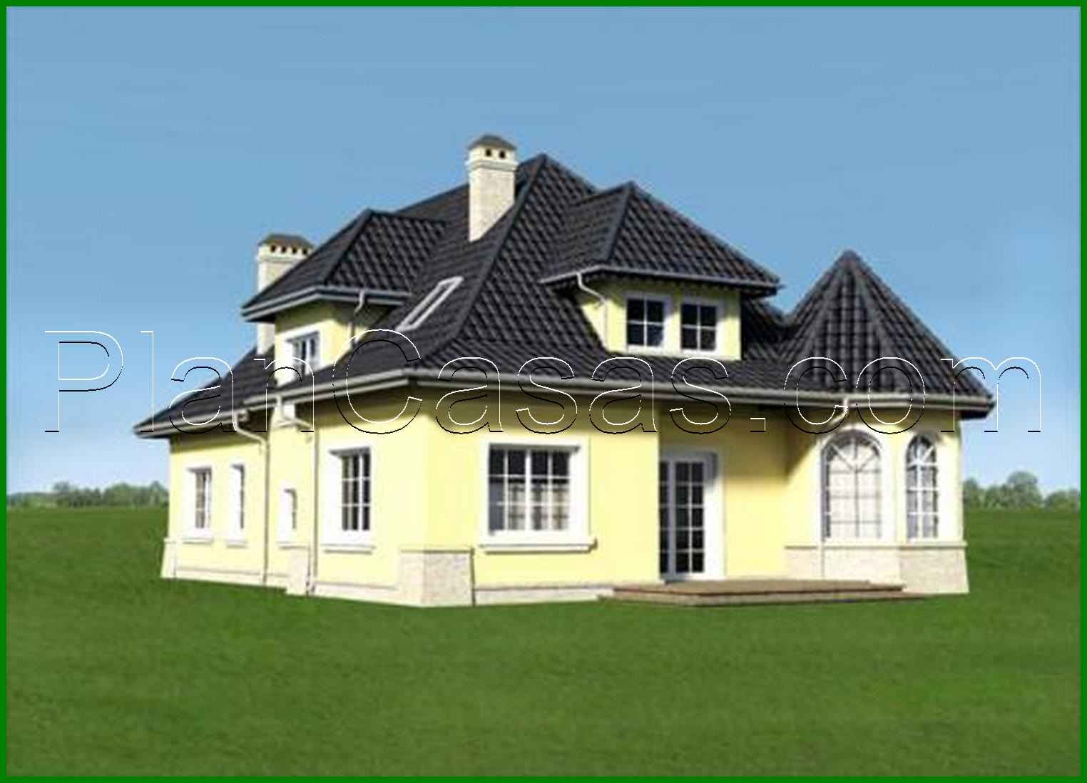 Visualization gallery - The project of a country cottage with a small terrace