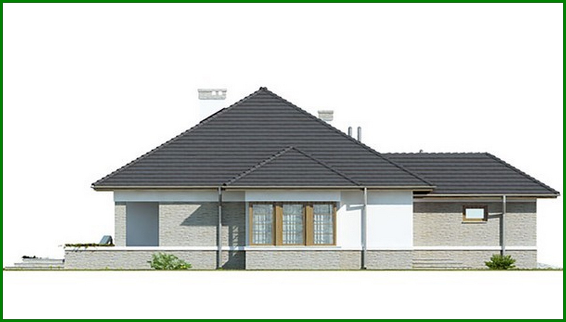 Visualization gallery - Single-storey house project with garage